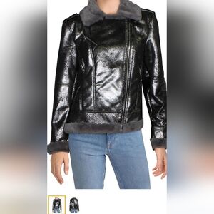 Tommy Hilfiger Women's Sportswear Moto Jacket, Black, XL